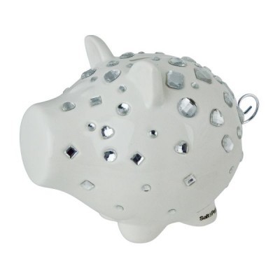 S&P Porquinho mealheiro Bling branco