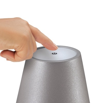 Cilio - Candeeiro de garrafa LED LUCE - cinza