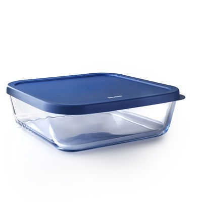 Ibili Set 3caixas vidro quadradas