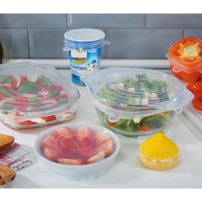 Kuchenprofi SET 6 pcs - tampas de silicone STRETCH