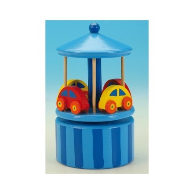 Carrossel Carros azul Music Box
