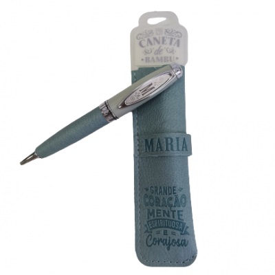 H&H - Caneta de Bambú com Bolsa Maria