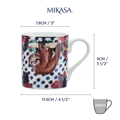 Mikasa Wild at Heart Caneca 280ml Sloth