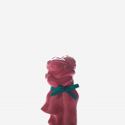 Figura "Abraço Casal2" coral Rosa Malva
