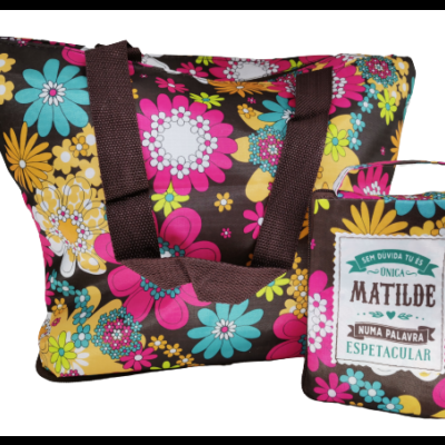 H&H Mulheres TOP Bolsa compras dobrável Matilde