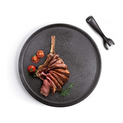 Ibili Prato de ferro fundido com cabo removível 30cm