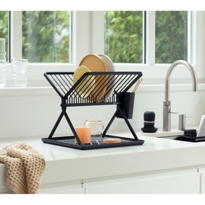 Brabantia Escorredor de Loiça Dobrável cinza escuro