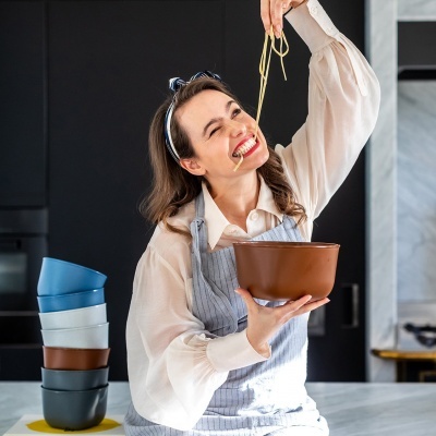 Koziol Connect  L Taça com tampa 2lts Azul Profundo