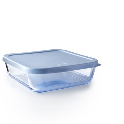 Ibili Set 3caixas vidro quadradas