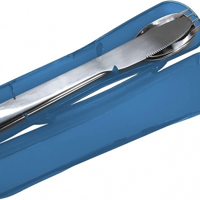 Nerthus Conjunto de talheres de aço inoxidável com estojo