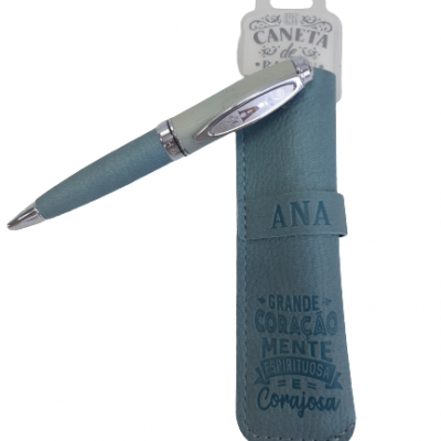 H&H - Caneta de Bambú com Bolsa Ana