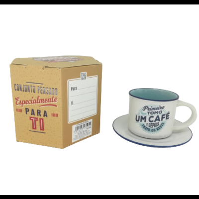 H&H Caixa de Presente para Chávena e Prato