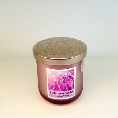 Heart & Home Vela Frasco pequeno Templo/Recanto (lavanda & vetiver)