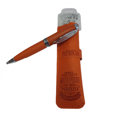 H&H - Caneta de Bambú com Bolsa Patrícia