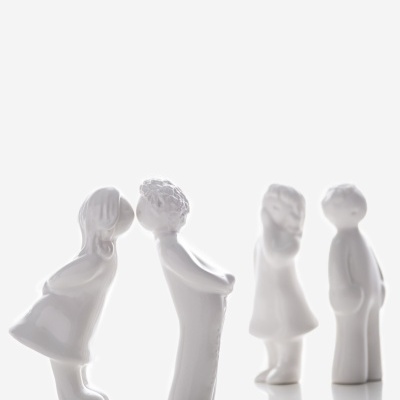 Rosa Malva Beijinho Menina a Dar branco