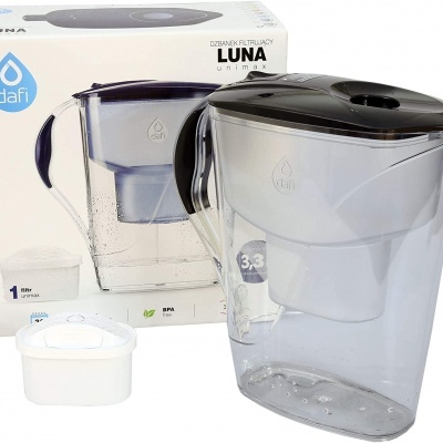 Jarro purificador Luna unimax preto 3,3Lt