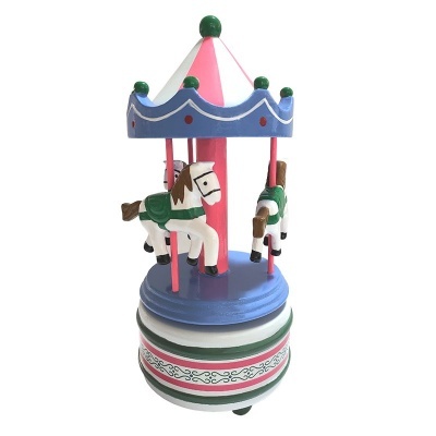 MusicBox Carrossel de madeira 17cm