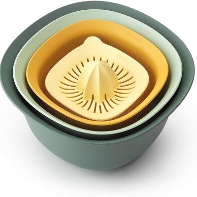 Brabantia Conjunto Taças Misturadoras Tasty (1,5 L, 3,2L, Coador e Espremedor de Citrinos)