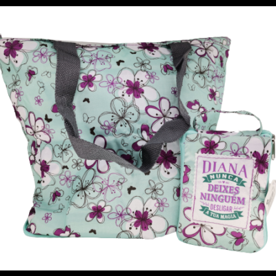 H&H Mulheres TOP Bolsa compras dobrável Diana