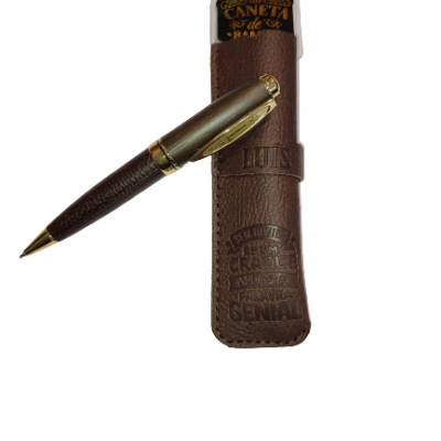 H&H - Caneta de Bambú com Bolsa Luís