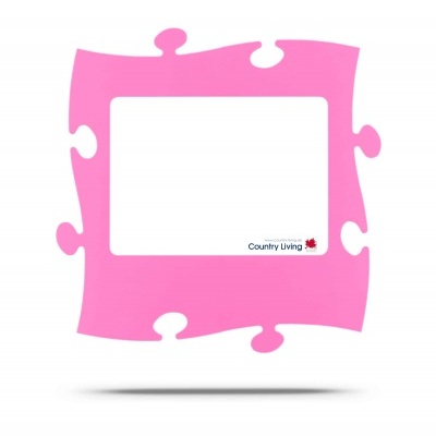 Country Living Moldura Puzzle+ 20x28cm rosa