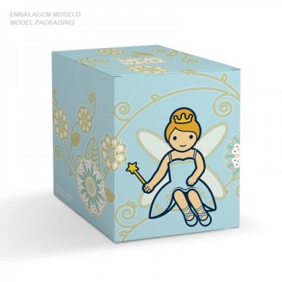 Fada dos Dentes sentada (azul) Little Drops of Water