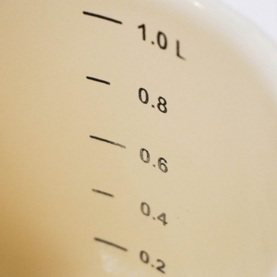 Isabelle Rose Jarro medidor 1lt esmalte Rosa pastel