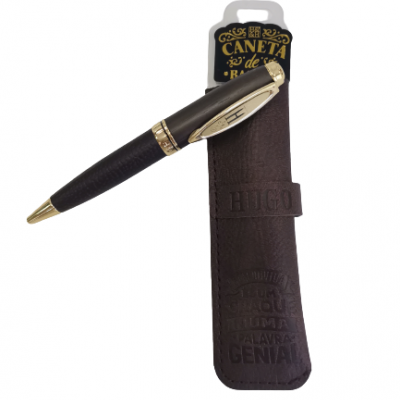 H&H - Caneta de Bambú com Bolsa Hugo