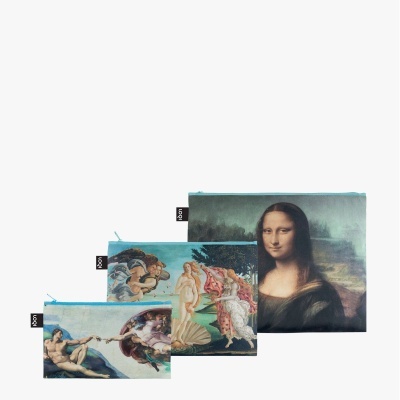 LOQI  Set 3 sacos Michelangelo, Botticelli, Da Vinci