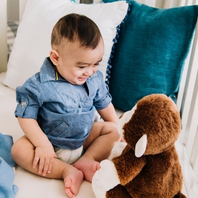 Gund Peluche musical Clappy the Monkey