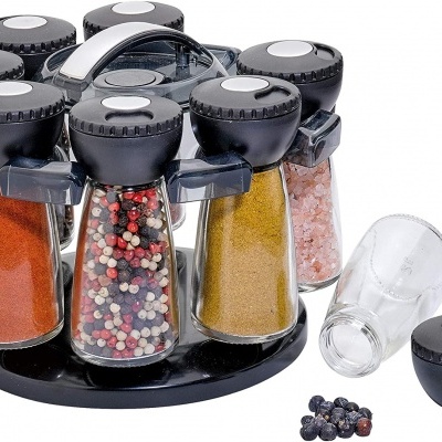 Kuchenprofi Porta especiarias  8pçs preto