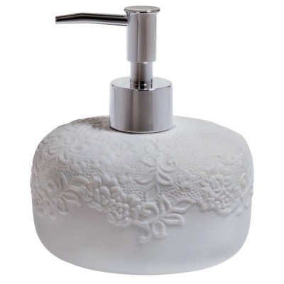 Spirella Dispensador de sabão em porcelana COZY White