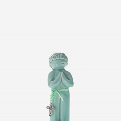 Figura "Comunhão" menino esmeralda Rosa Malva