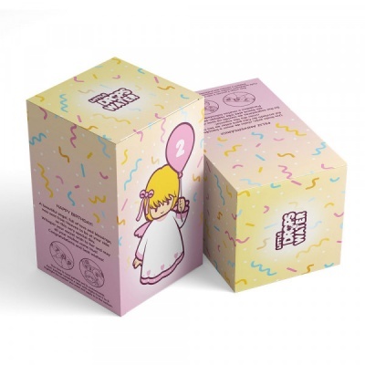 Little Drops of Water Anjo da Guarda c/ balão Aniversário rosa