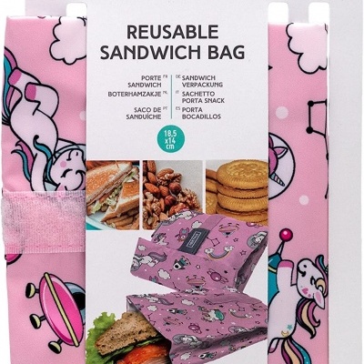 Nerthus Saco para Sandes Reutilizável Unicórnio