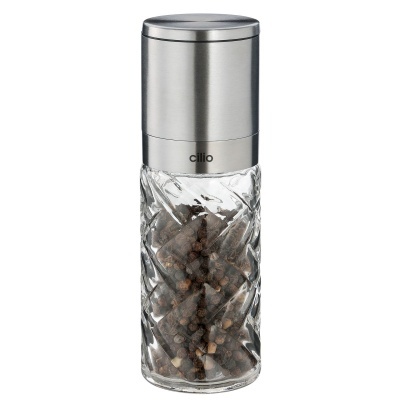 Cilio - Moinho de sal ou pimenta CRISTALLO prata