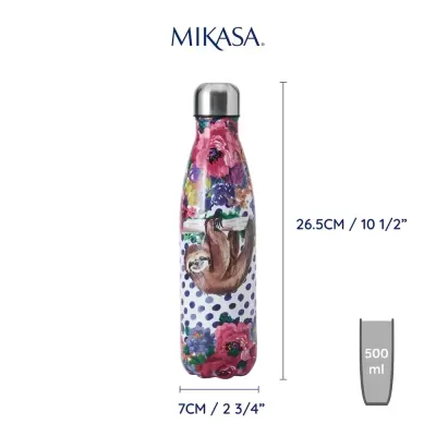 Mikasa Wild at Heart Garrafa térmica 500ml Sloth