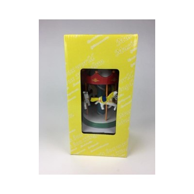 Carrossel vermelho e branco Music Box