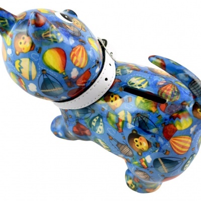 Pomme Pidou Mealheiro M Gato Kiki – Azul Balões