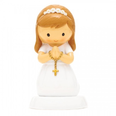 Little Drops of Water Menina Comunhão (morena), de joelhos