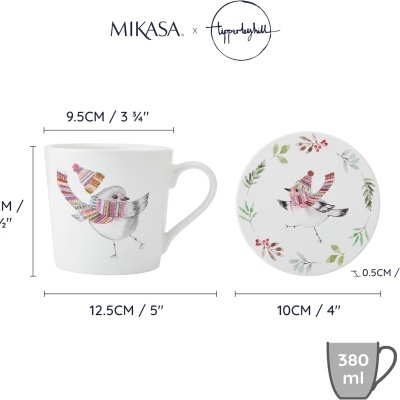 Mikasa xTipperlyhill Caneca com base/tampa Robin