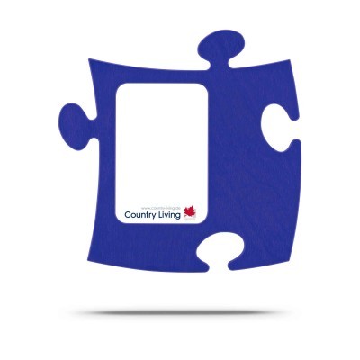 Country Living Moldura Puzzle+ 9x13cm azul