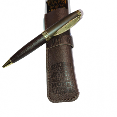 H&H - Caneta de Bambú com Bolsa Mário