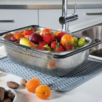 Kuchenprofi Escorredor de legumes extensível DELUXE 34 x 24,5 cm