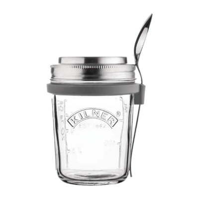 Kilner Frasco para pequeno-almoço 350ml c/colher