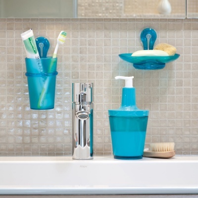 Koziol Flow Doseador sabão Azul