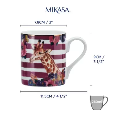 Mikasa Wild at Heart  Caneca 280ml Giraffe