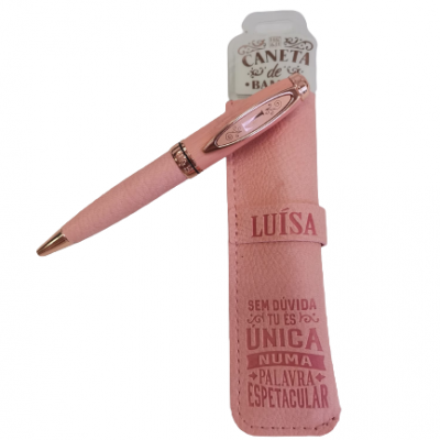 H&H - Caneta de Bambú com Bolsa Luísa