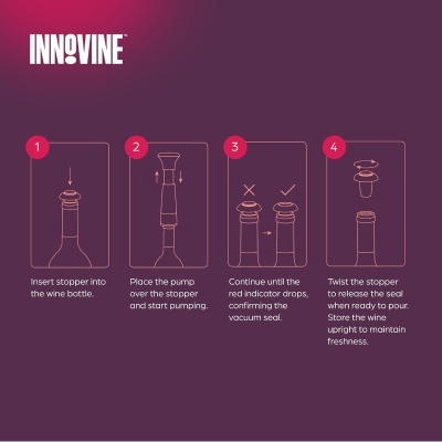 Innovine Bomba vácuo c/2rolhas Graphite