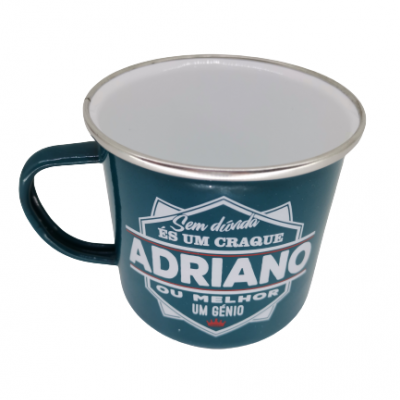 H&H Grande Homem canecas esmaltadas Adriano